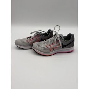 NIKE AIR Zoom Pegasus 33-831358-006 Pure Platinum/Pink-Women's 7.5 NEW In Box